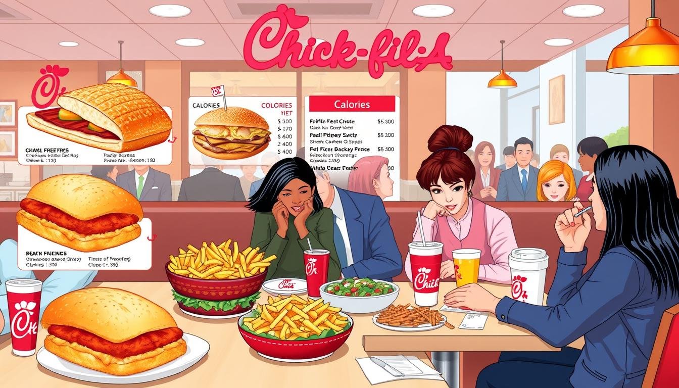 chick fil a menu calories