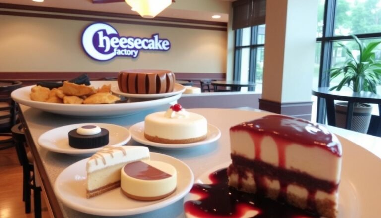 Cheesecake Factory Huntersville Menu with Prices