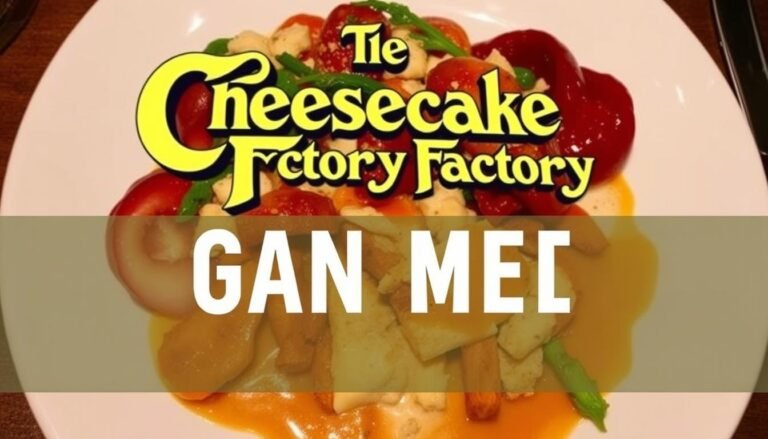 Cheesecake Factory Vegan Menu with Prices