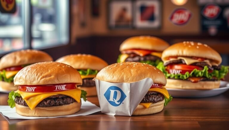 dairy queen burgers menu