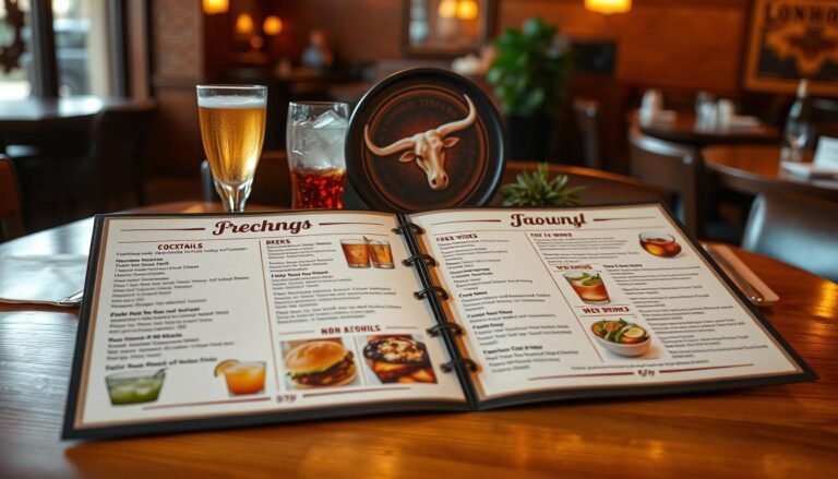 longhorn steakhouse drink menu